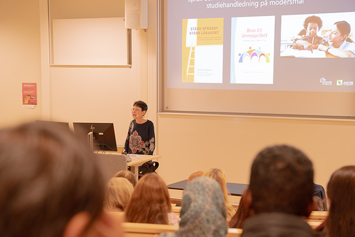 course leader Susanne Evertsson Grahn gives the last lecture.