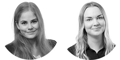 Fredrika Fröjd och Julia Randau