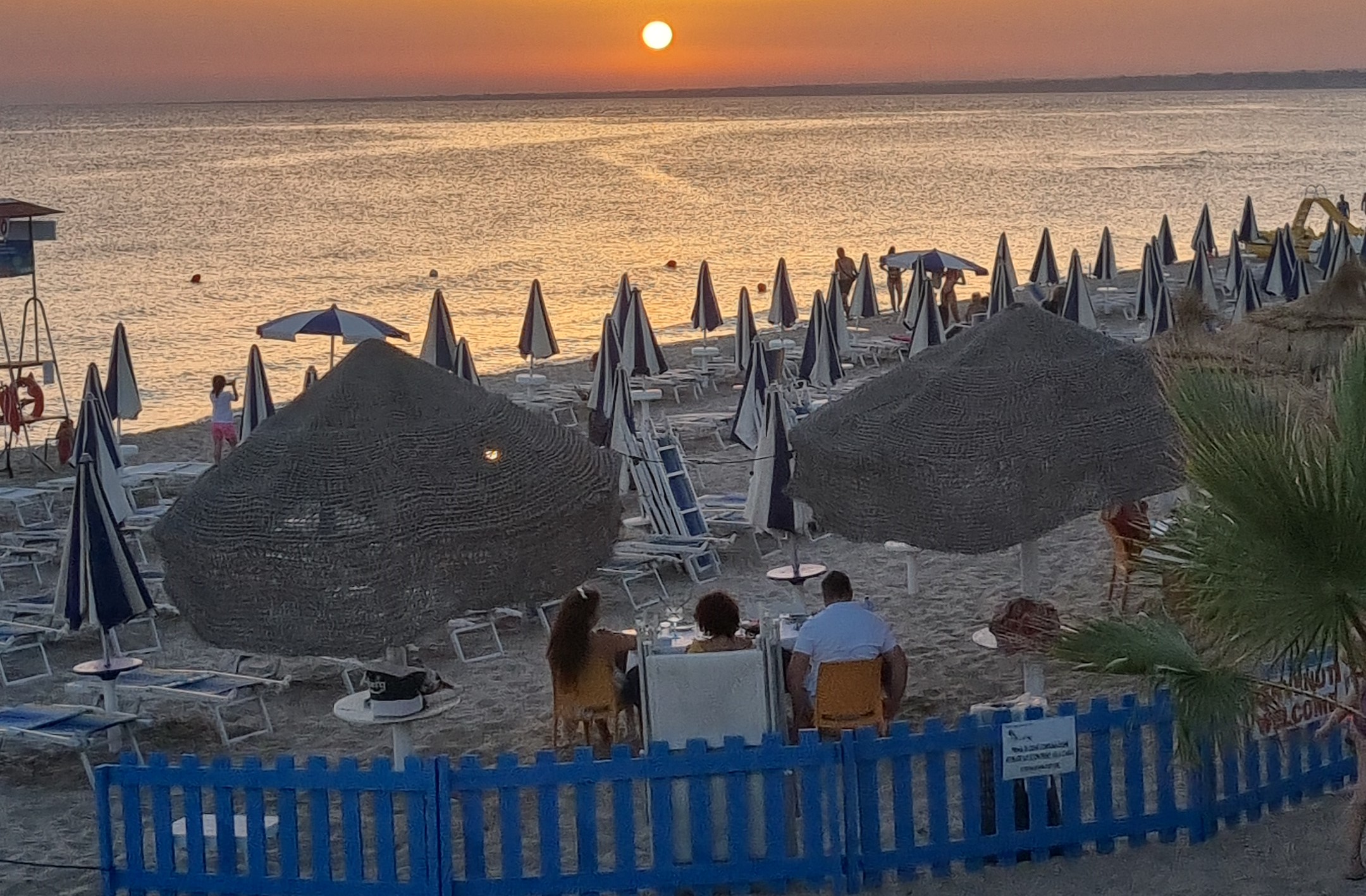 A beach at Sciacca in Sicily.