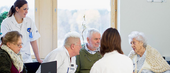 Students meeting patients