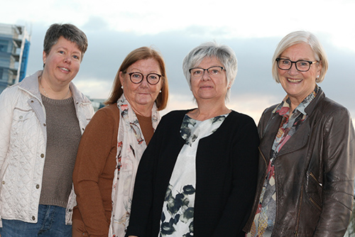 Fr. v. Petra Wagman, Hälsohögskolan, Pia Persson, Kommunal utveckling, Region Jönköpings län, Agneta Delis, Futurum, Region Jönköpings län och Berith Hedberg, Hälsohögskolan.