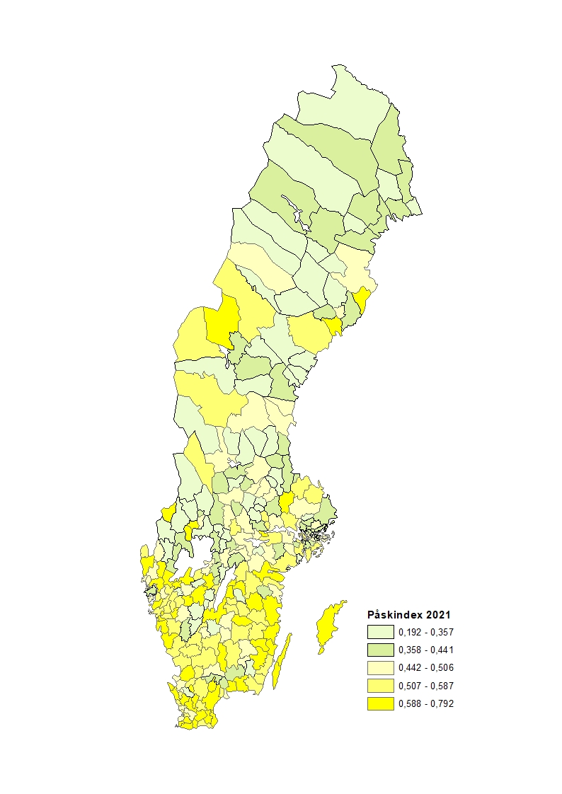 Karta över Sverige