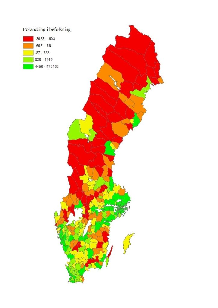 Förändring befolkning