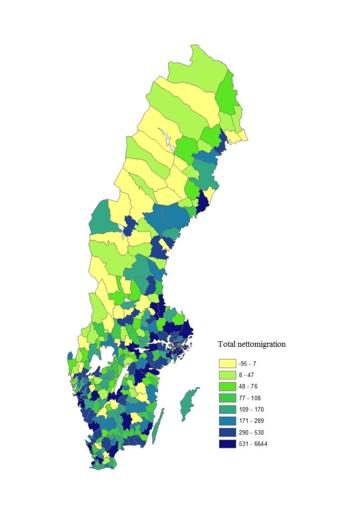 Total nettomigration