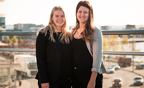 Jenný Jensdóttir till Vice Ordförande och Sophia Fröberg Liljenberg till Ordförande för Jönköpings Studentkår.