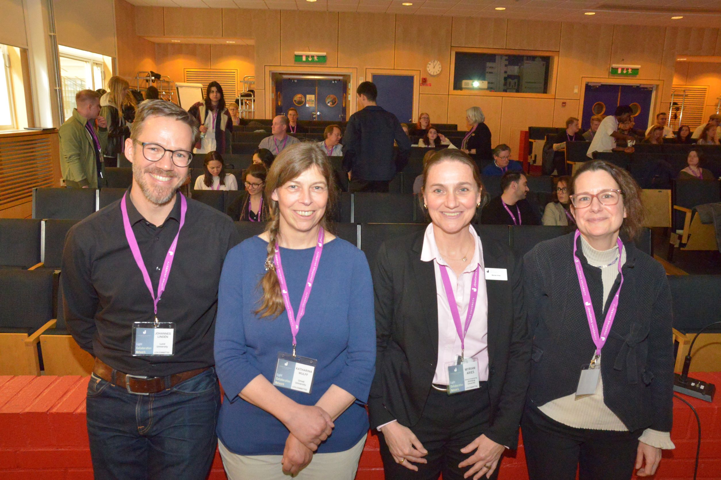 Johannes Lindén, Katharina Wulff, Myriam McCulloch-Aries och Ute Besenecker.