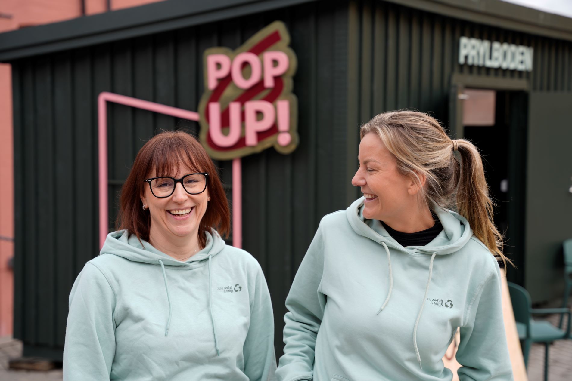 Marina Sahlstedt and Elin Wetter at June Avfall & Miljö.