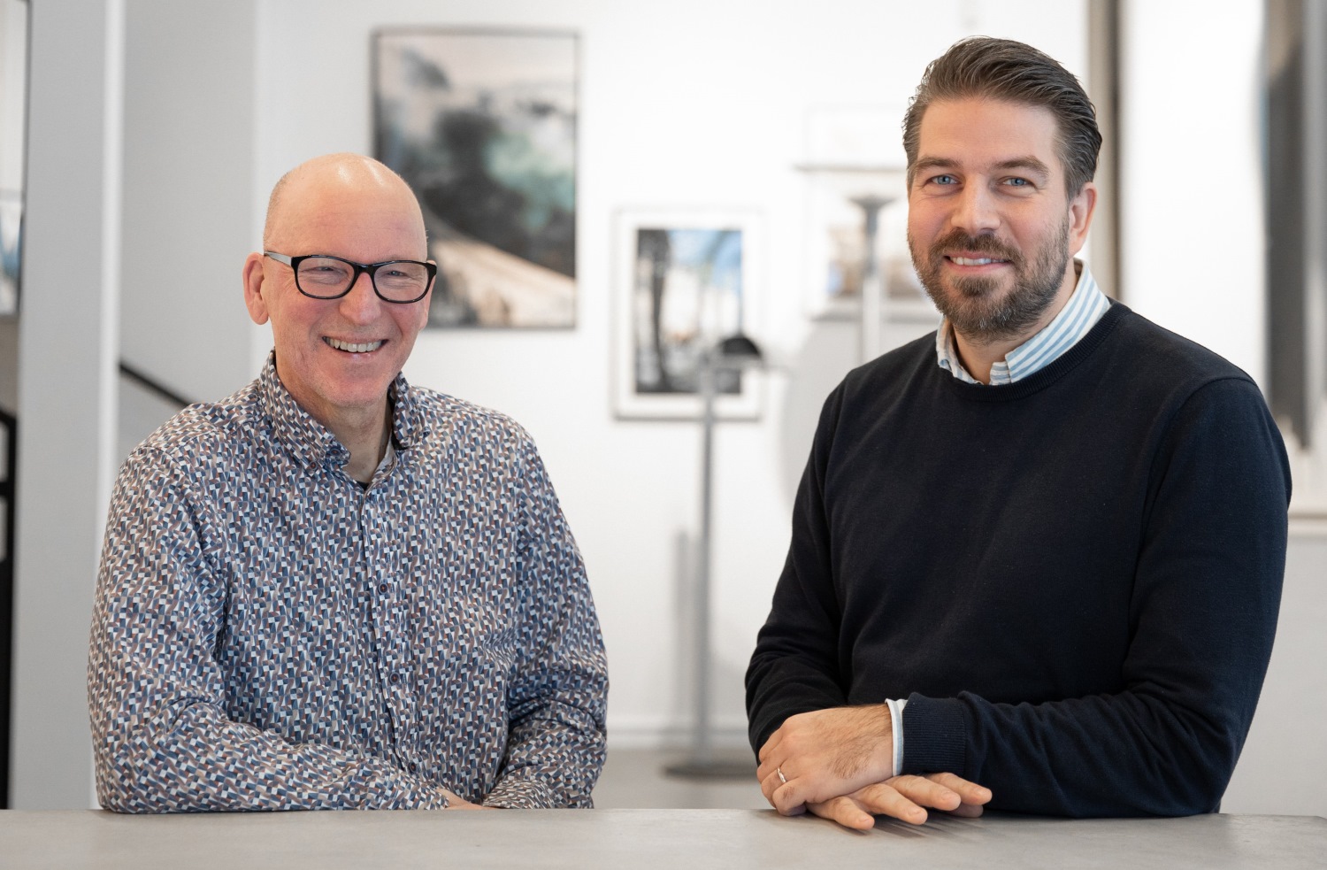 Klas Rejgård and Tobias Andersson at Fagerhult.