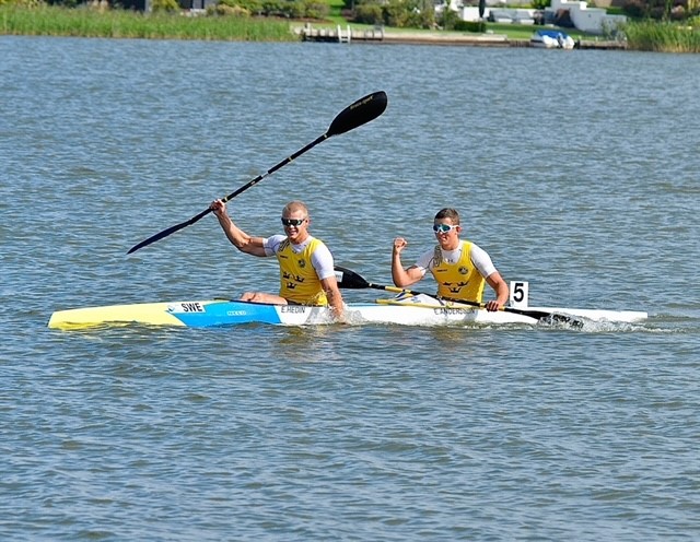 Sprint canoeing.