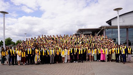 Avslutning vid Tekniska Högskolan, studenter