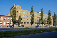 Student housing building from outside